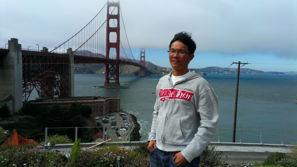 Golden Gate bridge in San Francisco, California, USA, 2014