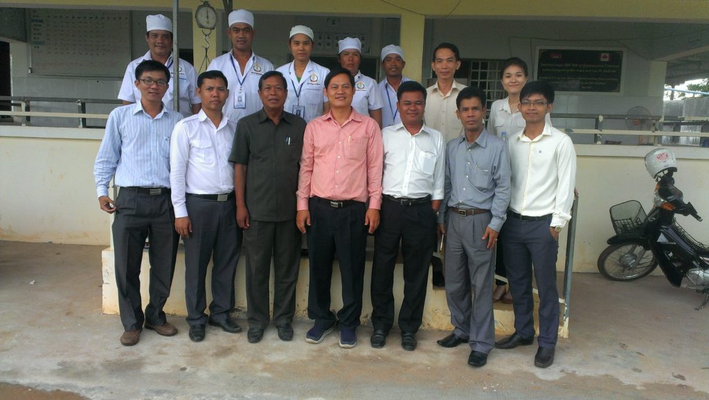 Field visit at Rohal Til health center, Bakan district, Pursat province by Officers from NCDD-S, MOH, MEF, OD Bakan Director and Bakan Governor. 