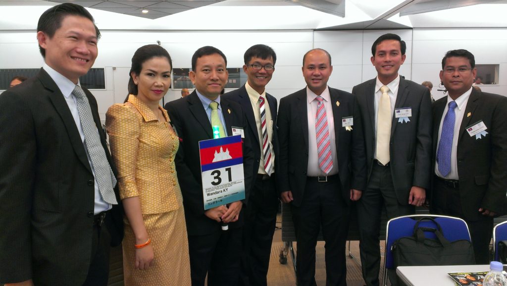 Soprach and Cambodian Young Parliamentarians in Tokyo, May 2015. 